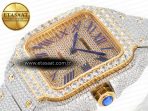 Santos De 40mm TWF 1:1 Best Edition Diamond Dial SS/YG Dia/Rmn A2824 - Görsel 6