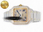 Santos De 40mm TWF 1:1 Best Edition Diamond Dial SS/YG Dia/Rmn A2824 - Görsel 9