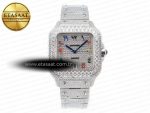 Santos De 40mm TWF 1:1 Best Edition Rainbow Diamond Dial SS/SS A2824 - Görsel 3