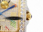 Santos De 40mm TWF 1:1 Best Edition Rainbow Diamond Dial SS/YG Dia/Rmn A2824 - Görsel 11