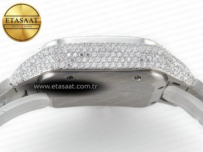 Santos De 40mm TWF 1:1 Best Edition Red Dial SS/SS Dia/Rmn A2824 - Görsel 13