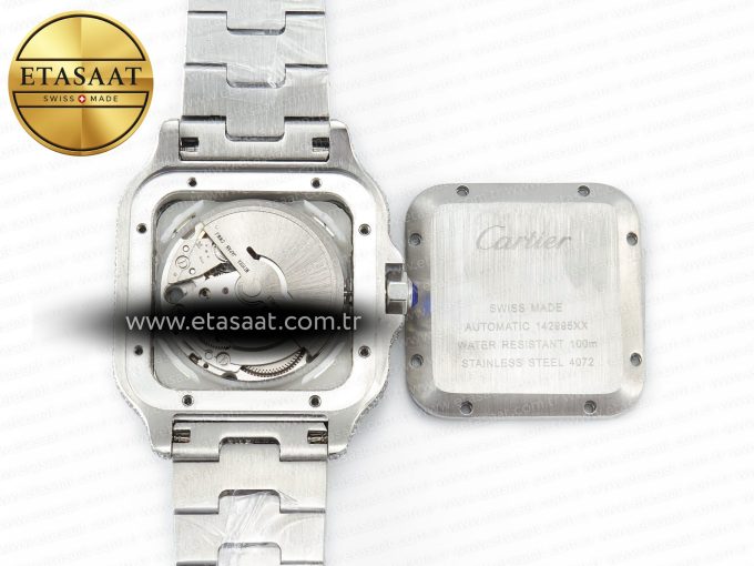 Santos De 40mm TWF 1:1 Best Edition Red Dial SS/SS Dia/Rmn A2824 - Görsel 17