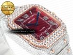 Santos De 40mm TWF 1:1 Best Edition Red Diamond Dial SS/RG Dia/Rmn A2824 - Görsel 7