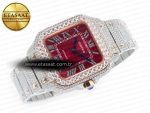 Santos De 40mm TWF 1:1 Best Edition Red Diamond Dial SS/RG Dia/Rmn A2824 - Görsel 8