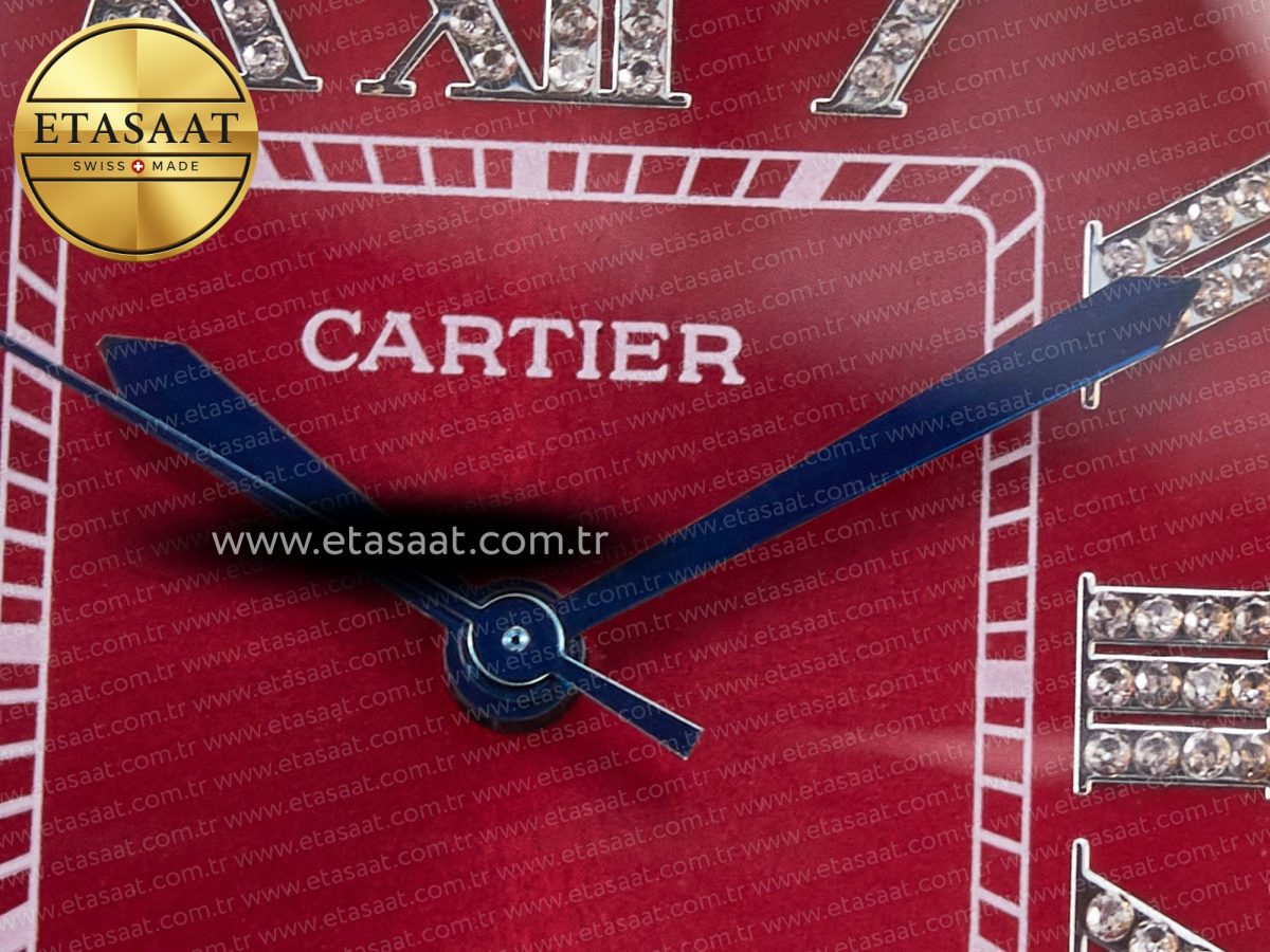 Cartier Santos De Red Diamond A2824 - Görsel 8
