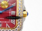Cartier Santos De Red Diamond A2824 - Görsel 9