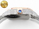 Santos De 40mm TWF 1:1 Best Edition RG Diamond Dial SS/RG A2824 - Görsel 14