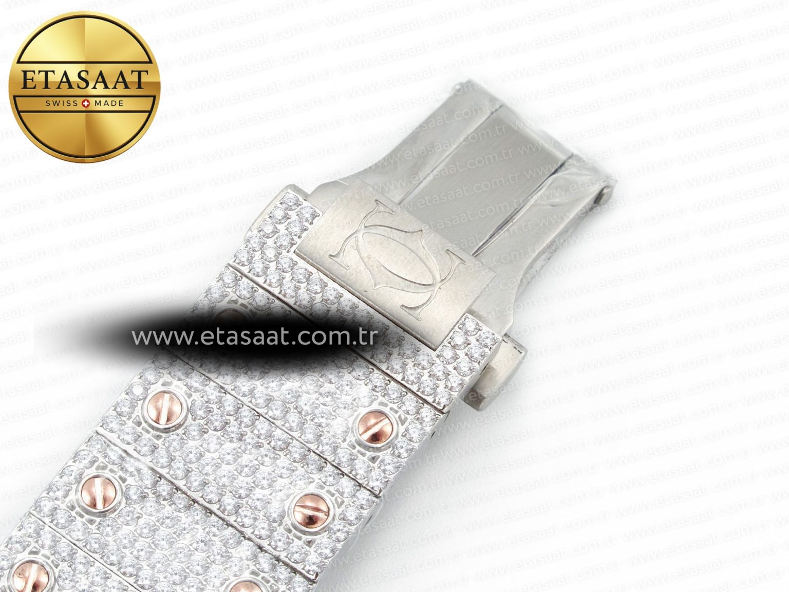 Santos De 40mm TWF 1:1 Best Edition RG Diamond Dial SS/RG A2824 - Görsel 31