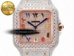 Santos De 40mm TWF 1:1 Best Edition RG Diamond Dial SS/RG A2824 - Görsel 4