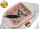 Santos De 40mm TWF 1:1 Best Edition RG Diamond Dial SS/RG A2824 - Görsel 6