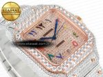 Santos De 40mm TWF 1:1 Best Edition RG Diamond Dial SS/RG A2824 - Görsel 7