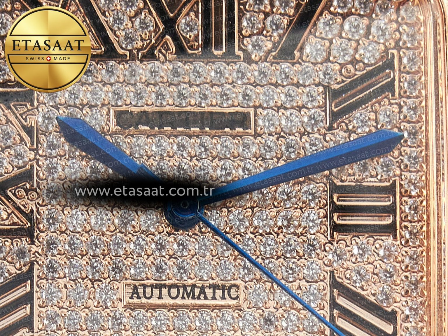 Santos De 40mm TWF 1:1 Best Edition RG Diamond Dial SS/RG Dia/Rmn A2824 - Görsel 10