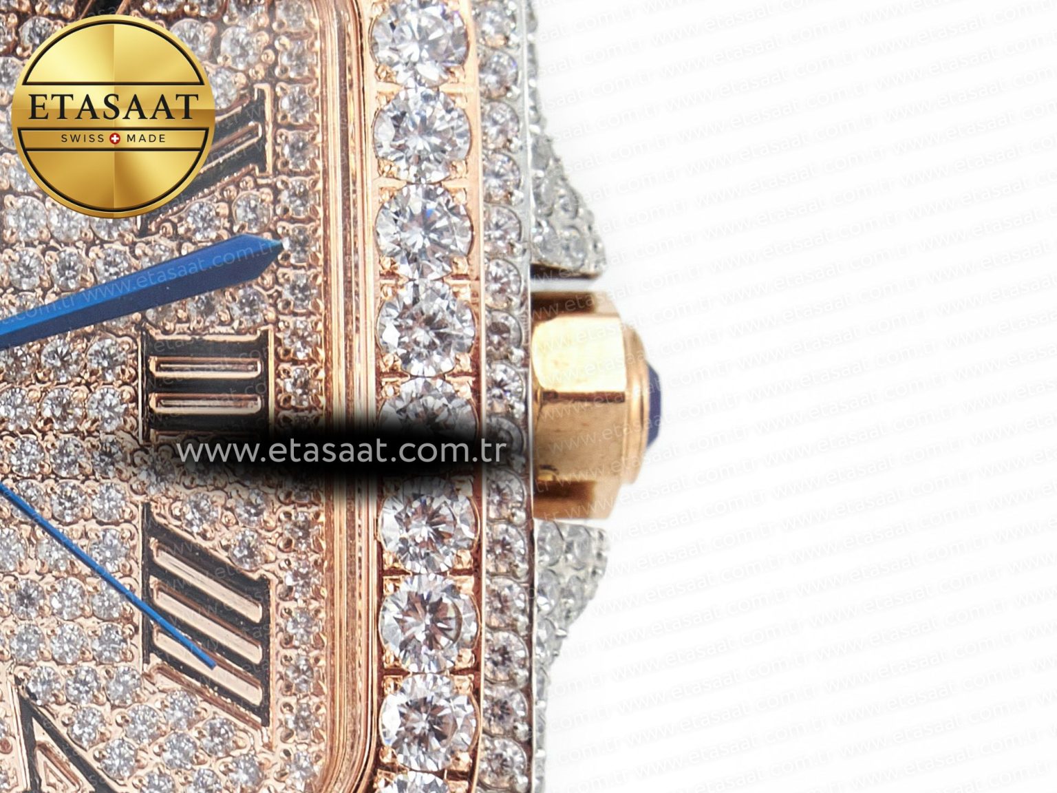 Santos De 40mm TWF 1:1 Best Edition RG Diamond Dial SS/RG Dia/Rmn A2824 - Görsel 11