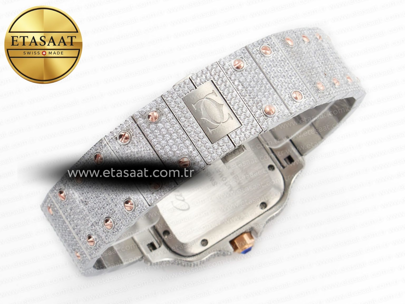 Santos De 40mm TWF 1:1 Best Edition RG Diamond Dial SS/RG Dia/Rmn A2824 - Görsel 15
