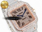 Santos De 40mm TWF 1:1 Best Edition RG Diamond Dial SS/RG Dia/Rmn A2824 - Görsel 5