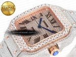 Santos De 40mm TWF 1:1 Best Edition RG Diamond Dial SS/RG Dia/Rmn A2824 - Görsel 6