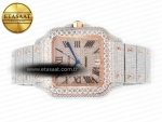 Santos De 40mm TWF 1:1 Best Edition RG Diamond Dial SS/RG Dia/Rmn A2824 - Görsel 9