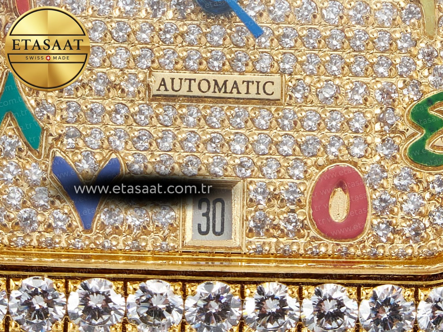 Santos De 40mm TWF 1:1 Best Edition RG Diamond Dial SS/YG A2824 - Görsel 10