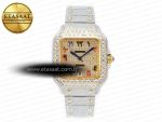 Santos De 40mm TWF 1:1 Best Edition RG Diamond Dial SS/YG A2824 - Görsel 3