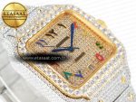 Santos De 40mm TWF 1:1 Best Edition RG Diamond Dial SS/YG A2824 - Görsel 7