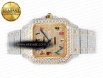 Santos De 40mm TWF 1:1 Best Edition RG Diamond Dial SS/YG A2824 - Görsel 9