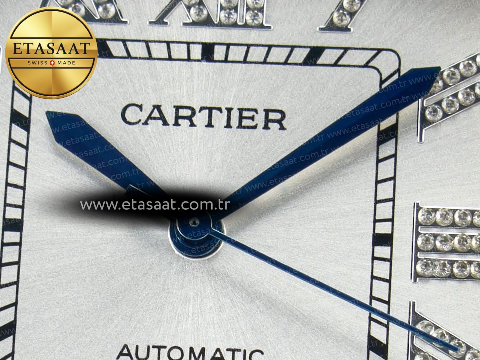 Santos De 40mm TWF 1:1 Best Edition White Dial SS/SS Dia/Rmn A2824 - Görsel 10