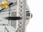 Santos De 40mm TWF 1:1 Best Edition White Dial SS/SS Dia/Rmn A2824 - Görsel 11