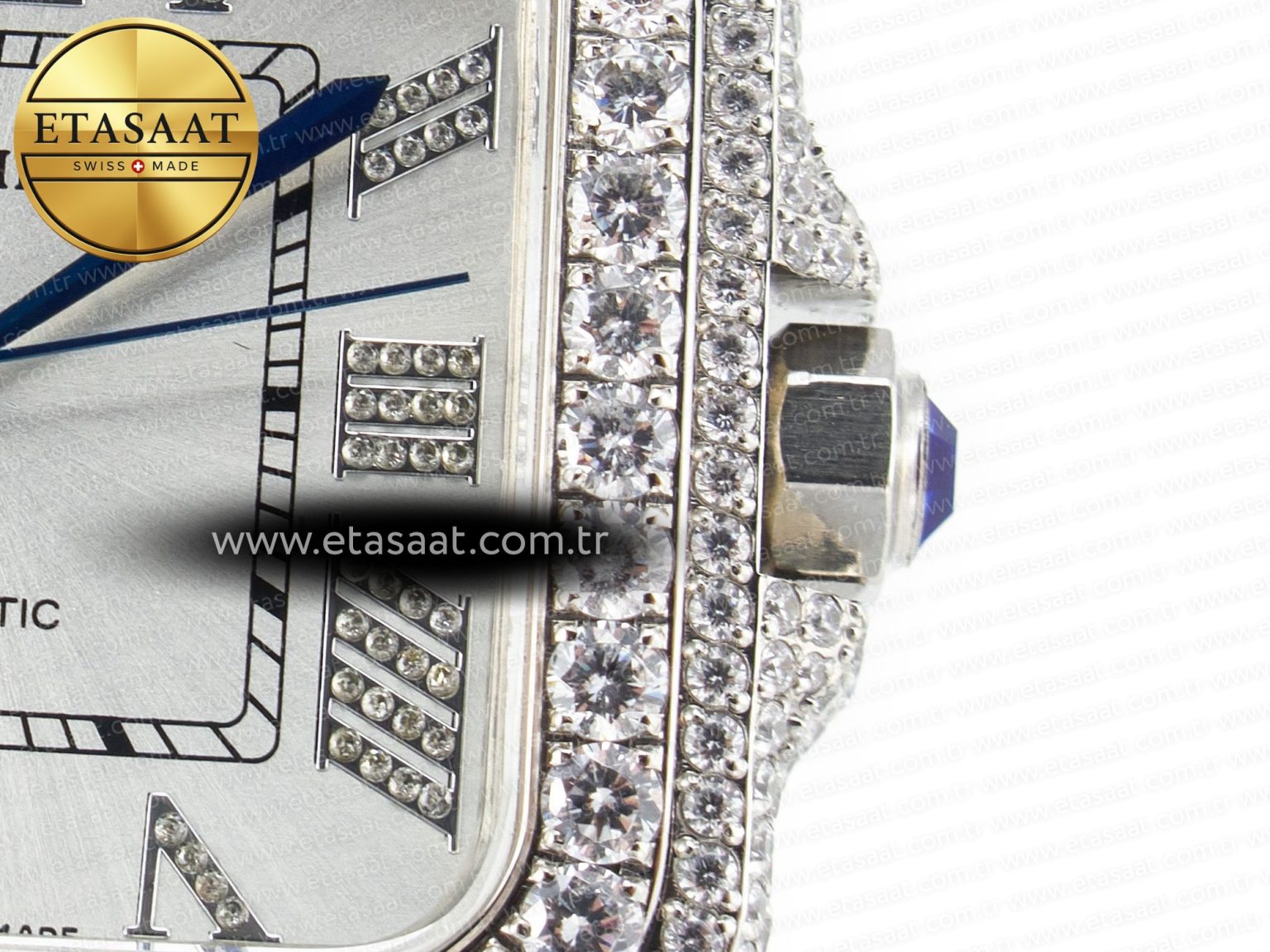 Santos De 40mm TWF 1:1 Best Edition White Dial SS/SS Dia/Rmn A2824 - Görsel 11