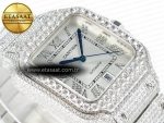 Santos De 40mm TWF 1:1 Best Edition White Dial SS/SS Dia/Rmn A2824 - Görsel 7