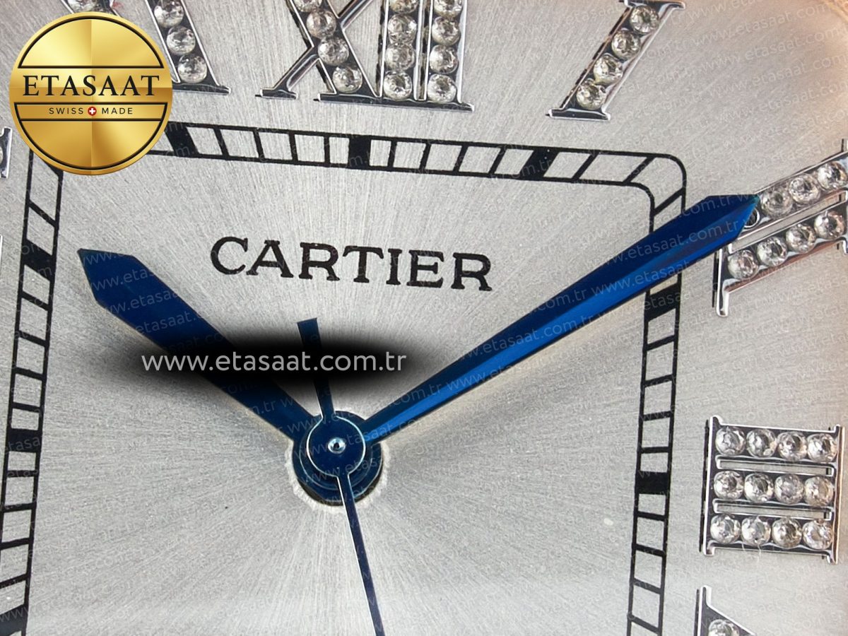 Santos De 40mm TWF 1:1 Best Edition White Diamond Dial SS/RG Dia/Rmn A2824 - Görsel 10