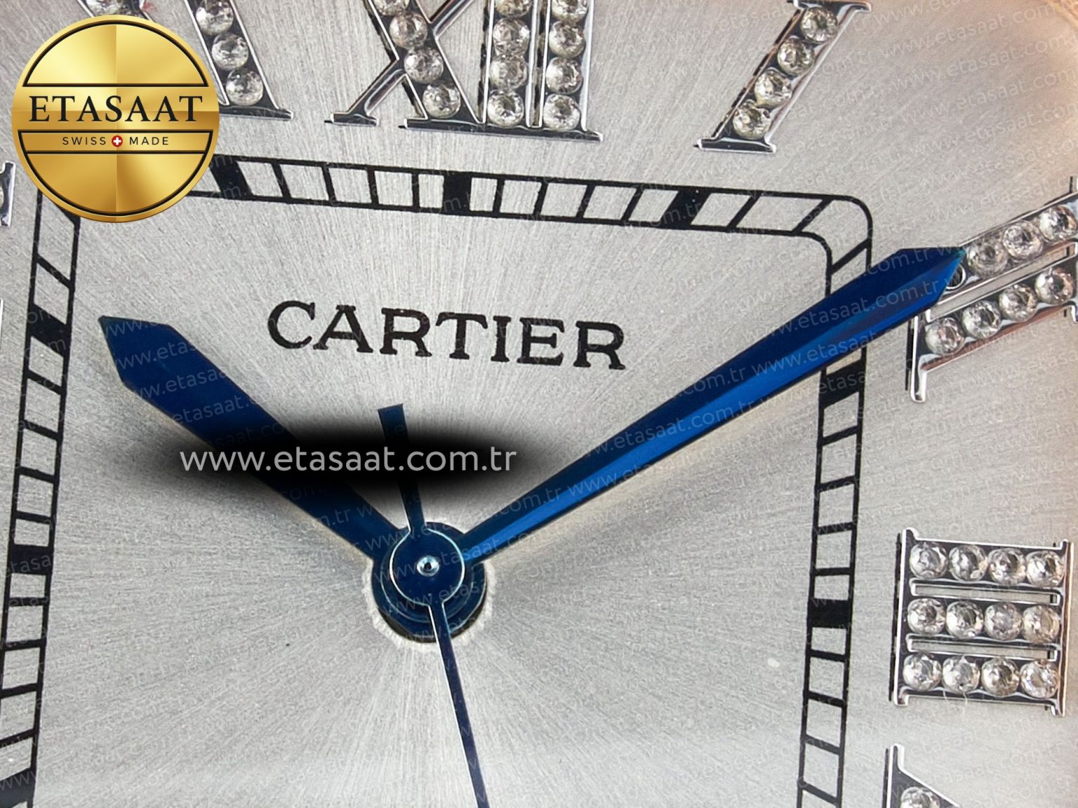 Santos De 40mm TWF 1:1 Best Edition White Diamond Dial SS/RG Dia/Rmn A2824 - Görsel 10