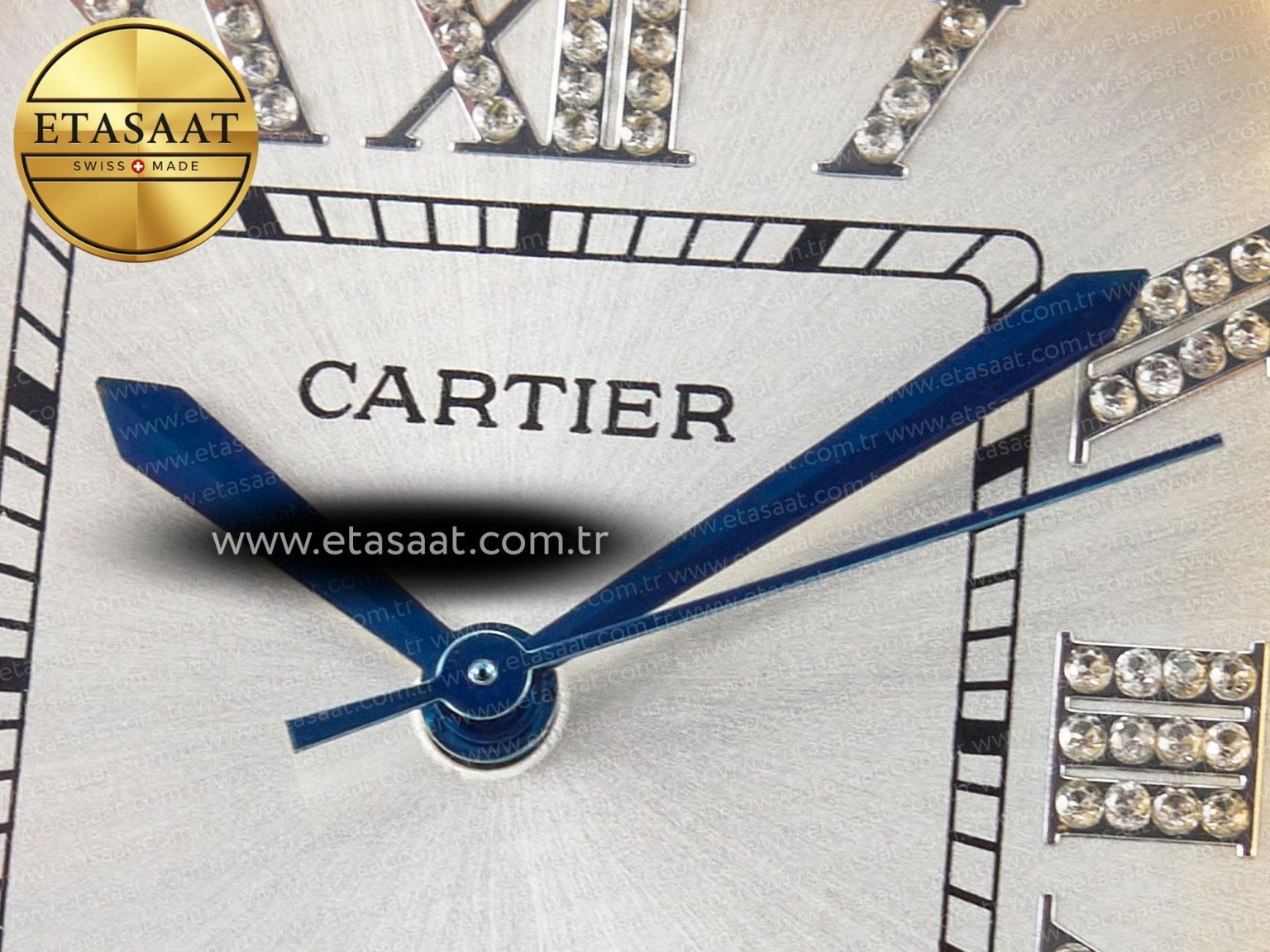 Santos De 40mm TWF 1:1 Best Edition White Diamond Dial SS/YG Dia/Rmn A2824 - Görsel 13