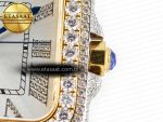 Santos De 40mm TWF 1:1 Best Edition White Diamond Dial SS/YG Dia/Rmn A2824 - Görsel 14