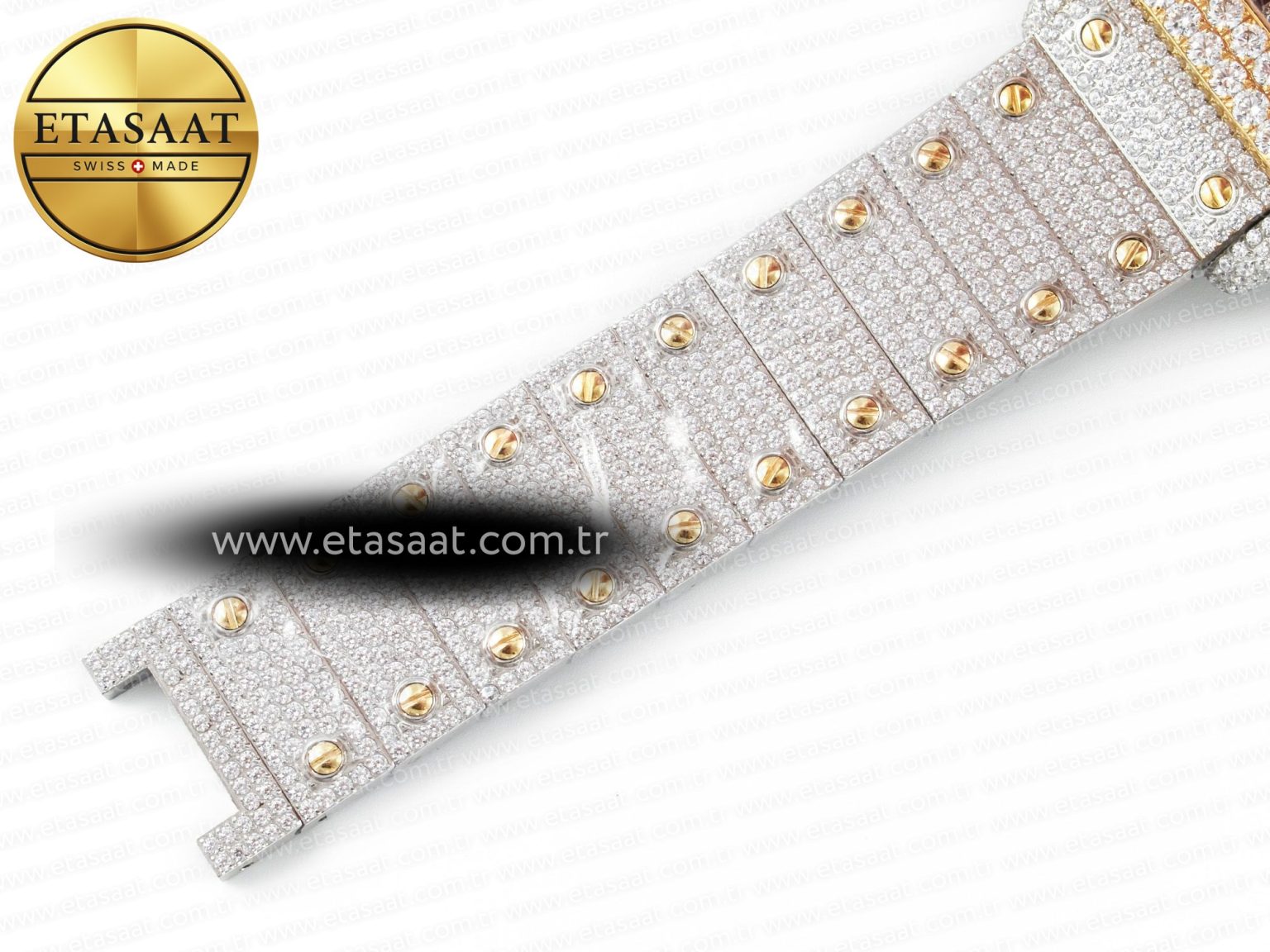 Santos De 40mm TWF 1:1 Best Edition White Diamond Dial SS/YG Dia/Rmn A2824 - Görsel 25
