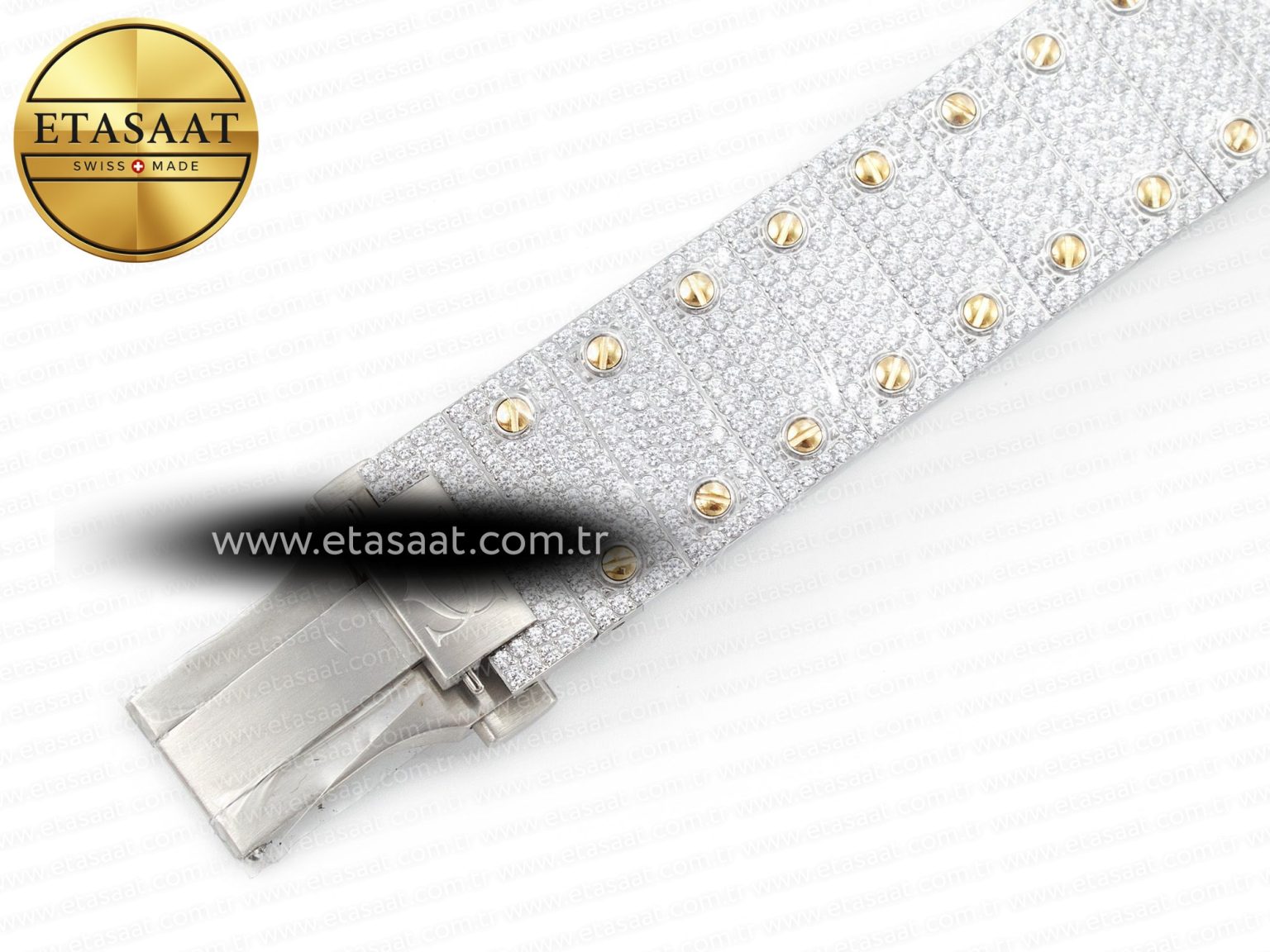 Santos De 40mm TWF 1:1 Best Edition White Diamond Dial SS/YG Dia/Rmn A2824 - Görsel 26