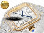 Santos De 40mm TWF 1:1 Best Edition White Diamond Dial SS/YG Dia/Rmn A2824 - Görsel 6