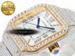 Santos De 40mm TWF 1:1 Best Edition White Diamond Dial SS/YG Dia/Rmn A2824 - Görsel 6