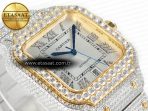 Santos De 40mm TWF 1:1 Best Edition White Diamond Dial SS/YG Dia/Rmn A2824 - Görsel 7