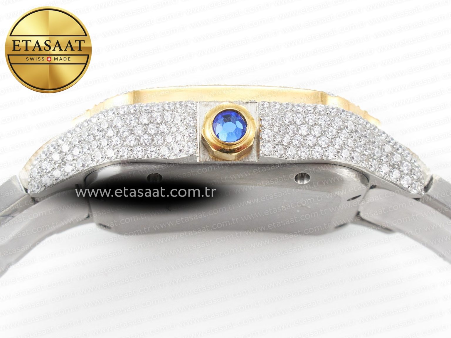 Santos De 40mm TWF 1:1 Best Edition YG Diamond Dial SS/YG A2824 - Görsel 14