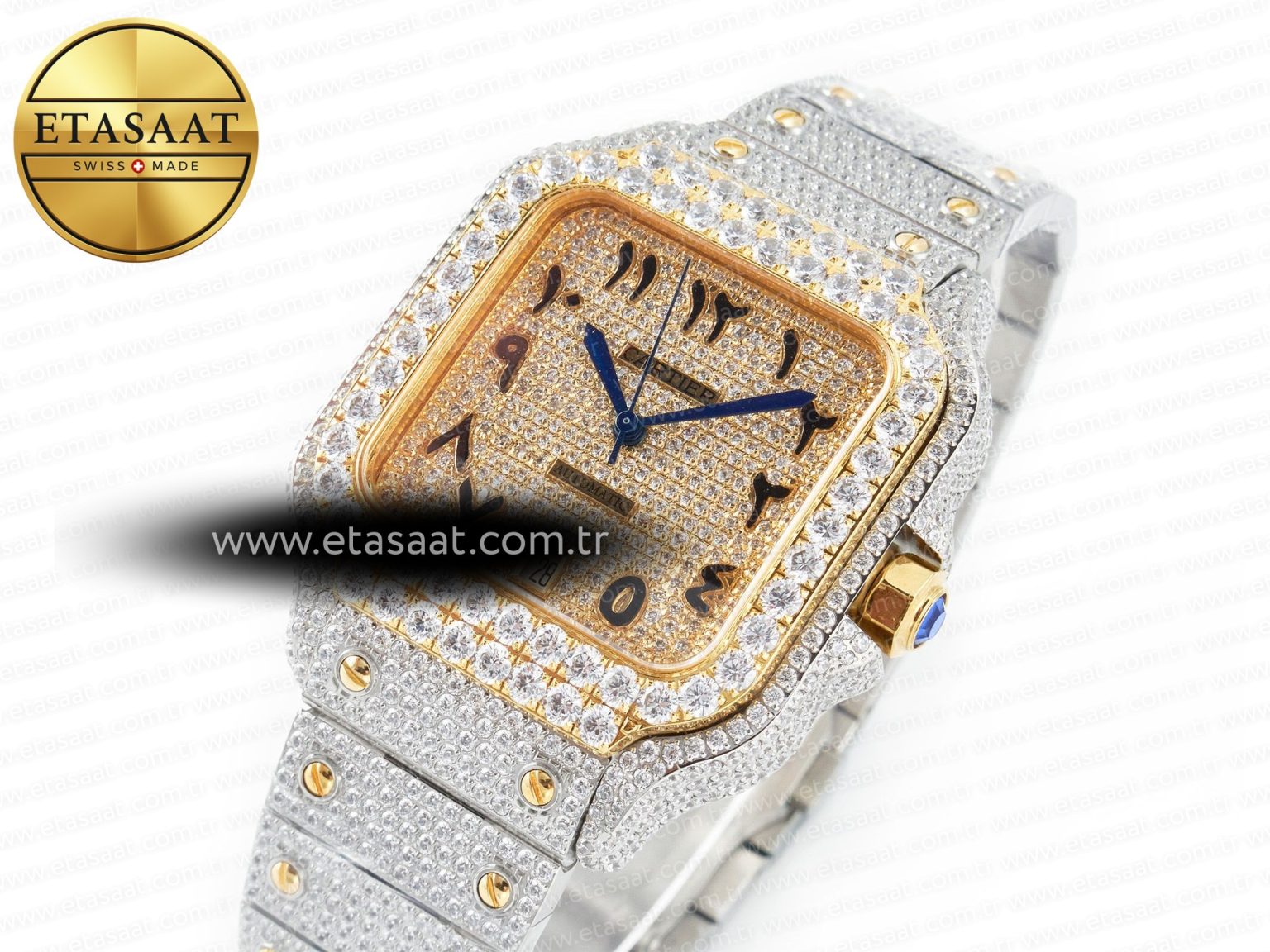 Santos De 40mm TWF 1:1 Best Edition YG Diamond Dial SS/YG A2824 - Görsel 2