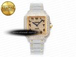 Santos De 40mm TWF 1:1 Best Edition YG Diamond Dial SS/YG A2824 - Görsel 3