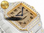 Santos De 40mm TWF 1:1 Best Edition YG Diamond Dial SS/YG A2824 - Görsel 6