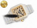 Santos De 40mm TWF 1:1 Best Edition YG Diamond Dial SS/YG A2824 - Görsel 8