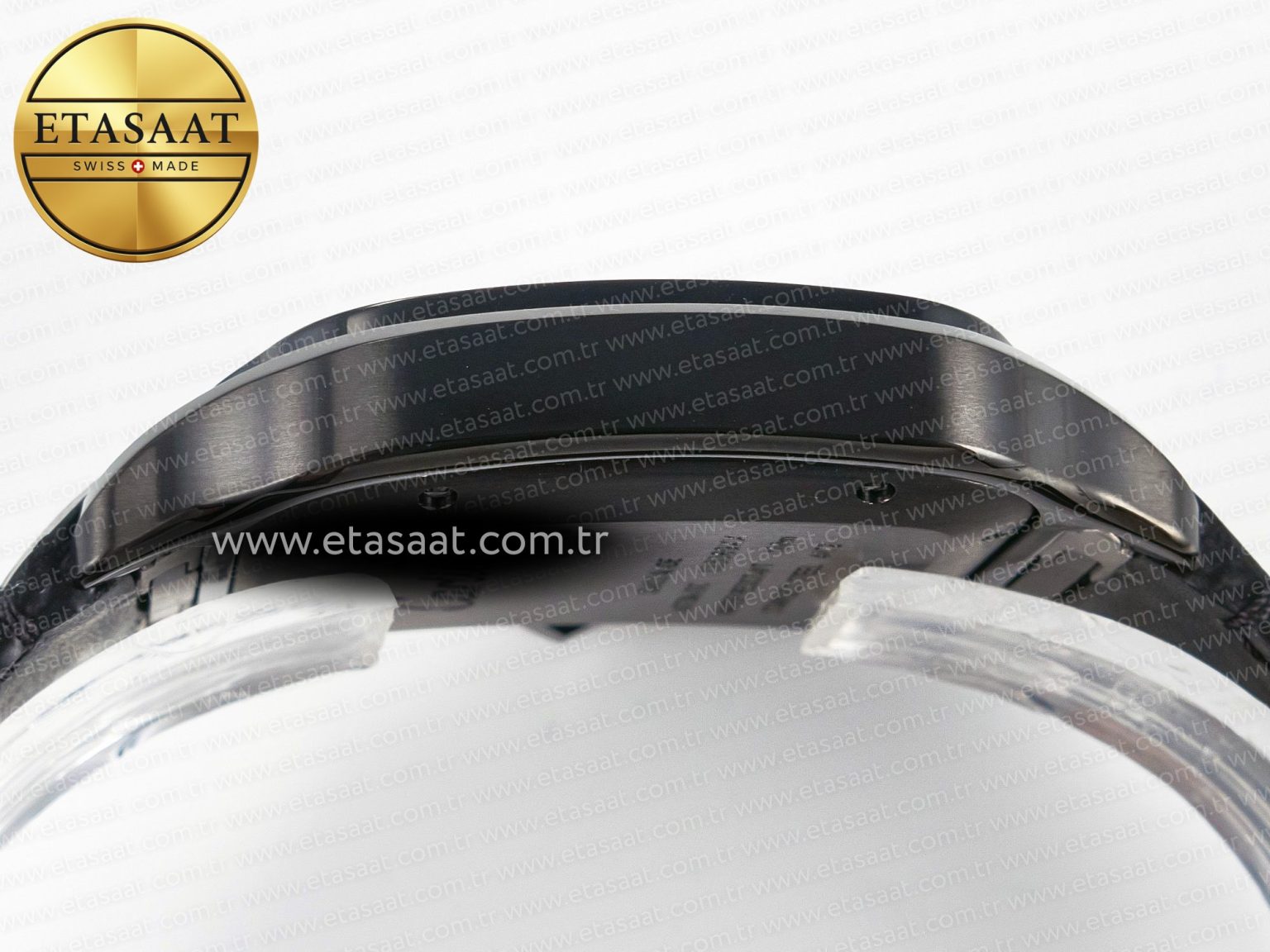Santos de Cartier 40mm 2018 BVF 1:1 Best Edition Black Dial on Black Leathr Strap MIYOTA 9015 - Görsel 13