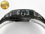 Santos de Cartier 40mm 2018 BVF 1:1 Best Edition Black Dial on Black Leathr Strap MIYOTA 9015 - Görsel 14