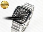 Santos de Cartier 40mm 2018 BVF 1:1 Best Edition Gray Bezel Gray Dial on SS SmartLinks Bracelet MIYOTA 9015