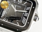 Santos de Cartier 40mm 2018 BVF 1:1 Best Edition Gray Bezel Gray Dial on SS SmartLinks Bracelet MIYOTA 9015 - Görsel 11