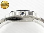 Santos de Cartier 40mm 2018 BVF 1:1 Best Edition Gray Bezel Gray Dial on SS SmartLinks Bracelet MIYOTA 9015 - Görsel 14