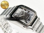 Santos de Cartier 40mm 2018 BVF 1:1 Best Edition Gray Bezel Gray Dial on SS SmartLinks Bracelet MIYOTA 9015 - Görsel 7