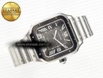Santos de Cartier 40mm 2018 BVF 1:1 Best Edition Gray Bezel Gray Dial on SS SmartLinks Bracelet MIYOTA 9015 - Görsel 8